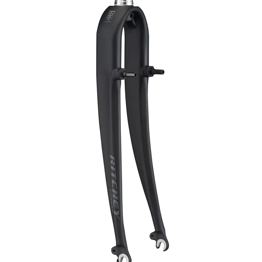 Ritchey Comp Carbon CX Fork - 700c QR 1-1/8" Aluminum Steerer Canti Brakes UD Matte BLK