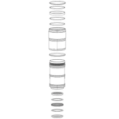 RockShox DebonAir Air Can Upgrade Kit 184mm x 44mm B1 Later Monarch 2014+ RT3 2013+