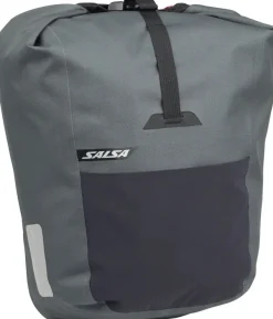 Salsa EXP Series Agave Pannier - 12.5L Roll-Top Gray Each