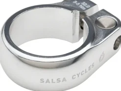 Salsa Lip-Lock Seatpost Clamp - 32.0mm Bolt-On Silver