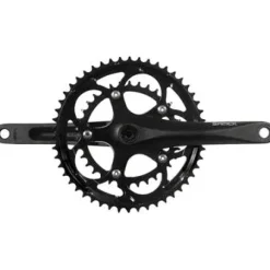 SAMOX R3s Bicycle Crankset - 175mm, 9-10-Speed, 50/34t, 110 bcd, JIS Square Taper