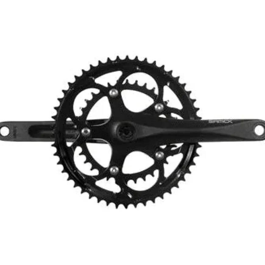 SAMOX R3s Bicycle Crankset - 175mm, 9-10-Speed, 50/34t, 110 bcd, JIS Square Taper
