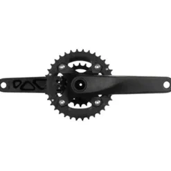SAMOX X3 Bicycle Crankset - 175mm, 9-10 Speed, 36/22t, 104/64bcd, 24mm Spindle