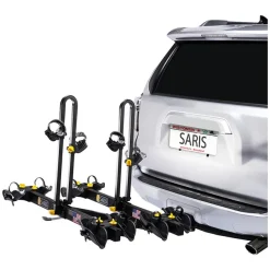 Saris Freedom Hitch Mount Rack 2 Bikes: 4 Max weight per bike: 60 lb for 2 closest - 35 lb for 2 furthest trays