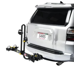 Saris Freedom Hitch Mount Rack 1-1/4 and 2 Bikes: 2 Max weight per bike: 60 lb