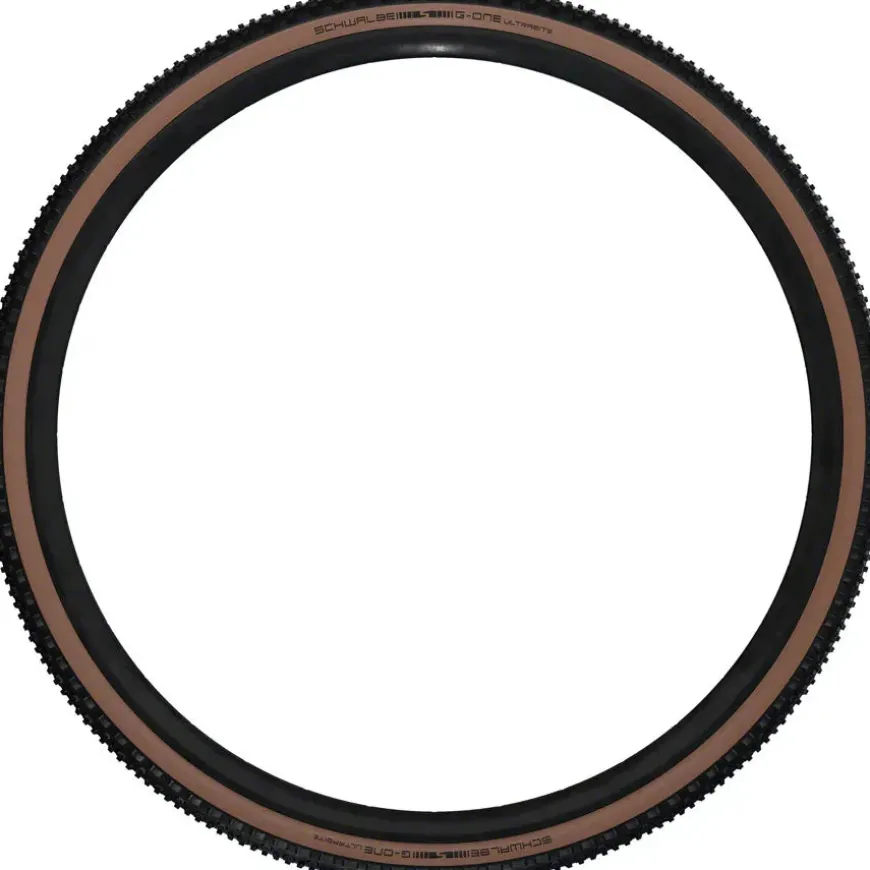 Schwalbe G-One Ultrabite Tire - 700 x 40 Tubeless Folding BLK/Bronze Performance Line Race Guard Addix