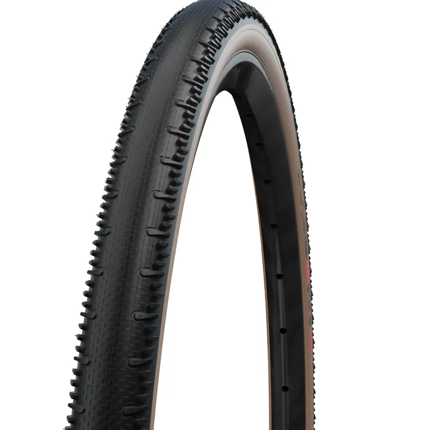 Schwalbe G-One RS Tire - 700 x 35 Tubeless Folding BLK/Transparent Evolution Line Super Race V-Guard Addix Race