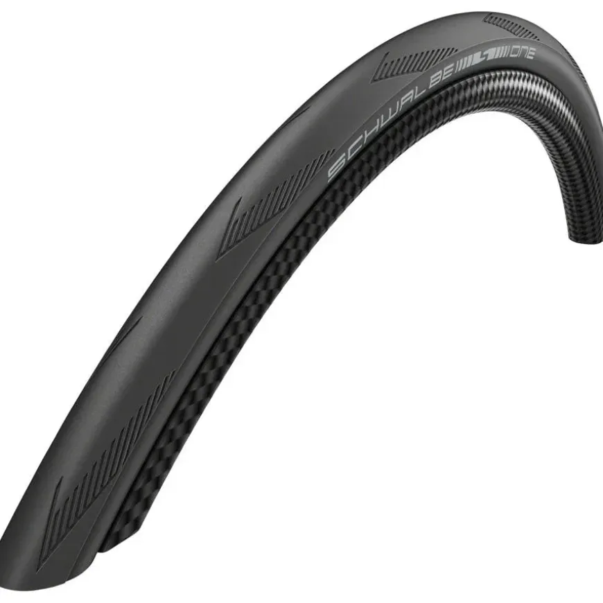 Schwalbe One Road Bike Tire - 20 x 1-1/8", Clincher, Wire, Black, Performance Line, Addix, RaceGuard