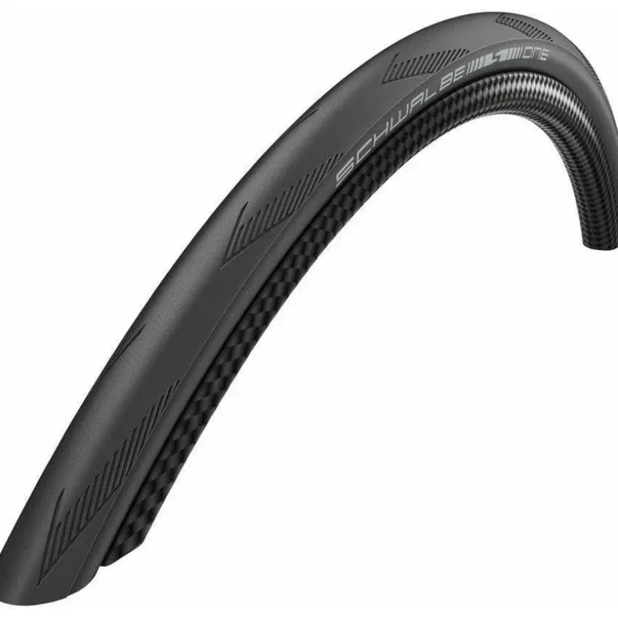 Schwalbe One Tire - 700 x 23 Clincher Folding BLK Performance Line RaceGuard Addix