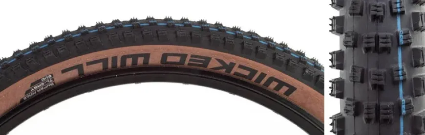 Schwalbe Wicked Will Tire - 29 x 2.25 Tubeless Folding BLK/Transparent Evolution Line Super Race Addix SpeedGrip