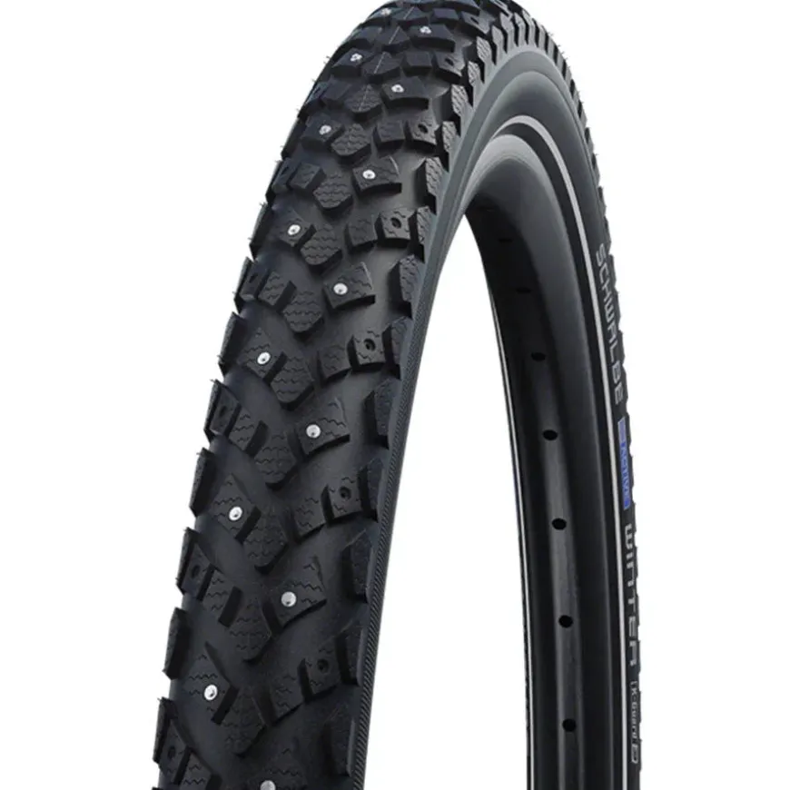 Schwalbe Winter Touring-Hybrid Bike Tire - 700 x 35, Clincher, Wire, Black, K-Guard, Winter, 120 Studs