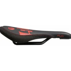 SDG Fly Jr Saddle Steel Rails - Blk/Red