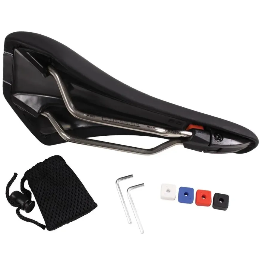 Serfas VAR-1 Adjustable Flex Ti Rails Bike Saddle (155mm)