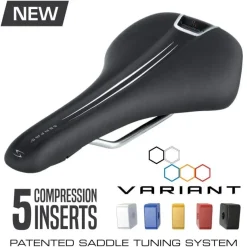 Serfas VAR-1 Adjustable Flex Ti Rails Bike Saddle (155mm)