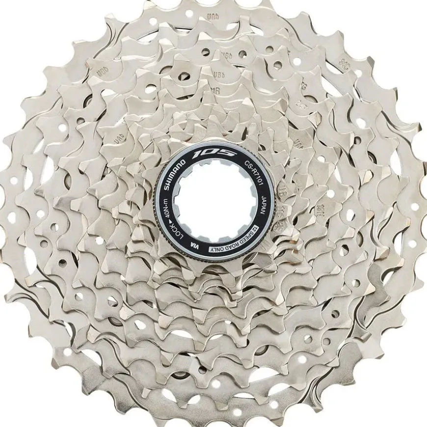 Shimano 105 CS-R7101-12 Cassette - 12-Speed 11-34t HG L2 Silver