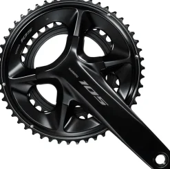 Shimano 105 FC-R7100 Crankset - 175mm 12-Speed 52/36t 110 Asymmetric BCD Hollowtech II Spindle Interface BLK