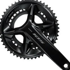 Shimano 105 FC-R7100 Crankset - 170mm 12-Speed 50/34t 110 Asymmetric BCD Hollowtech II Spindle Interface BLK