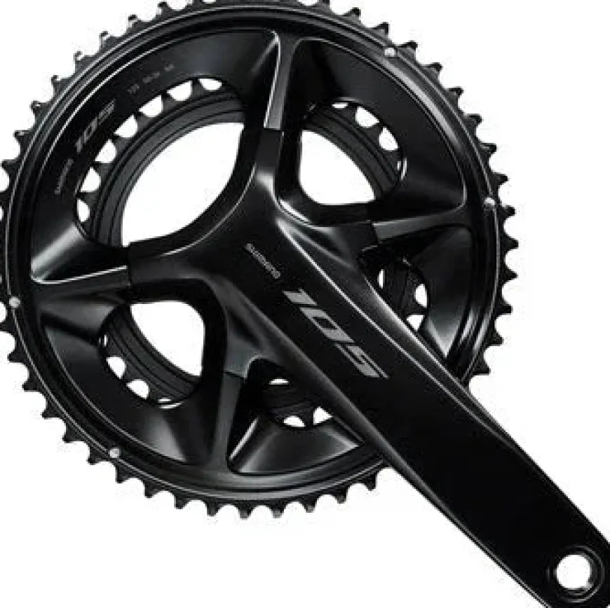 Shimano 105 FC-R7100 Crankset - 172.5mm 12-Speed 50/34t 110 Asymmetric BCD Hollowtech II Spindle Interface BLK