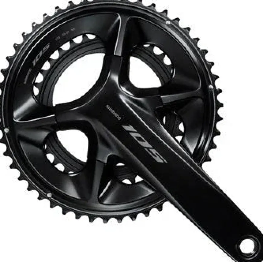 Shimano 105 FC-R7100 Crankset - 165mm 12-Speed 50/34t 110 Asymmetric BCD Hollowtech II Spindle Interface BLK