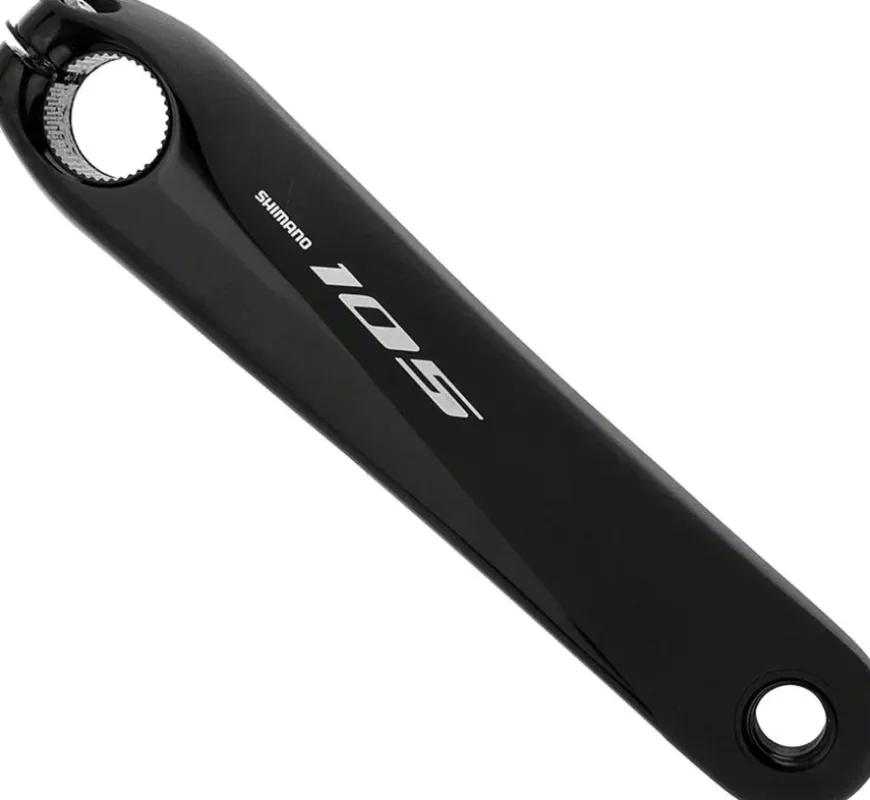 Shimano 105 FC-R7000 Crankset - 165mm 11-Speed W/O Rings 110 BCD Hollowtech Crank Arms Hollowtech II Spindle Interface BLK