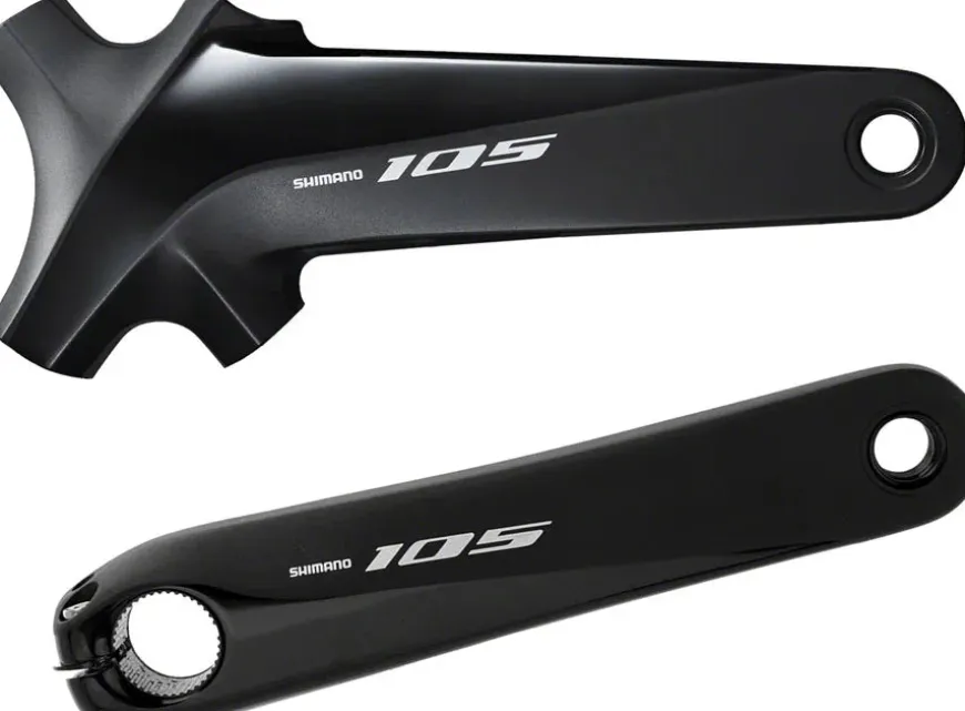 Shimano 105 FC-R7000 Crankset - 165mm 11-Speed W/O Rings 110 BCD Hollowtech Crank Arms Hollowtech II Spindle Interface BLK