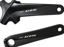 Shimano 105 FC-R7000 Crankset - 160mm 11-Speed W/O Rings 110 BCD Hollowtech Crank Arms Hollowtech II Spindle Interface BLK
