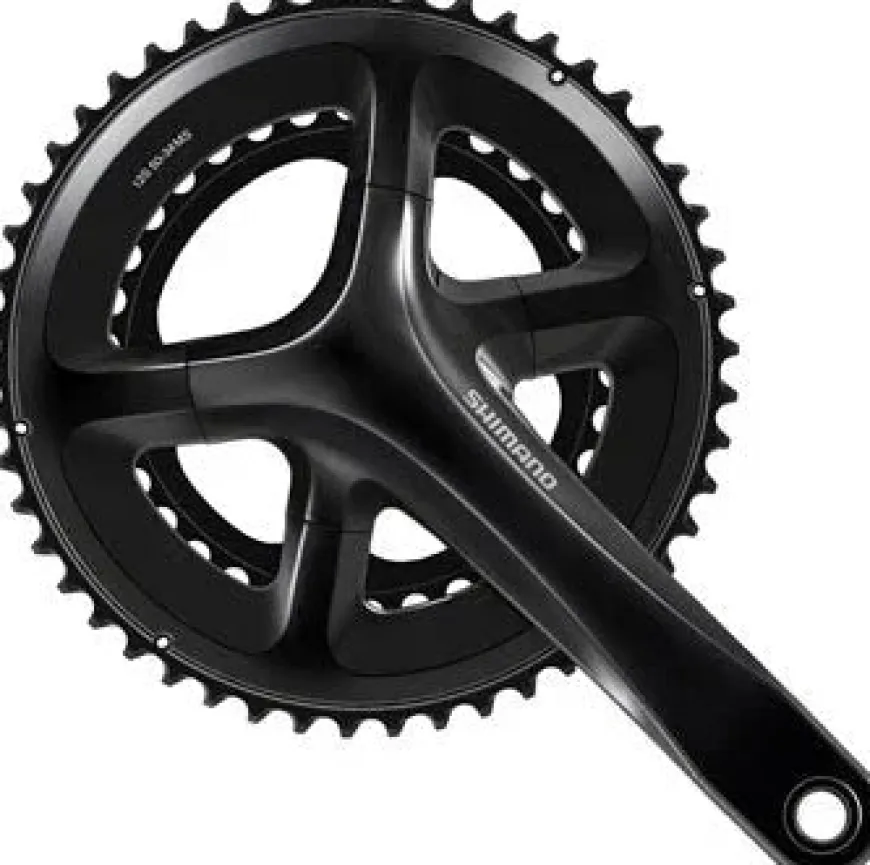 Shimano 105 FC-RS520 Crankset - 172.5mm 12-Speed 50/34t 110 Asymmetric BCD Hollowtech II Spindle Interface BLK