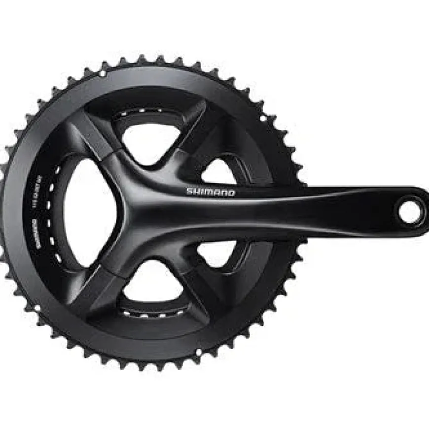Shimano 105 FC-RS510 Crankset - 172.5mm 11-Speed 50/34t 110 Asymmetric BCD Hollowtech II Spindle Interface BLK