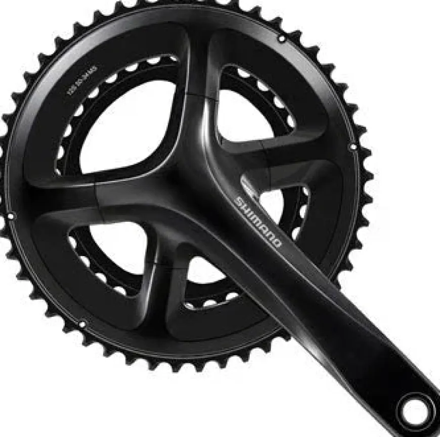 Shimano 105 FC-RS520 Crankset - 170mm 12-Speed 50/34t 110 Asymmetric BCD Hollowtech II Spindle Interface BLK