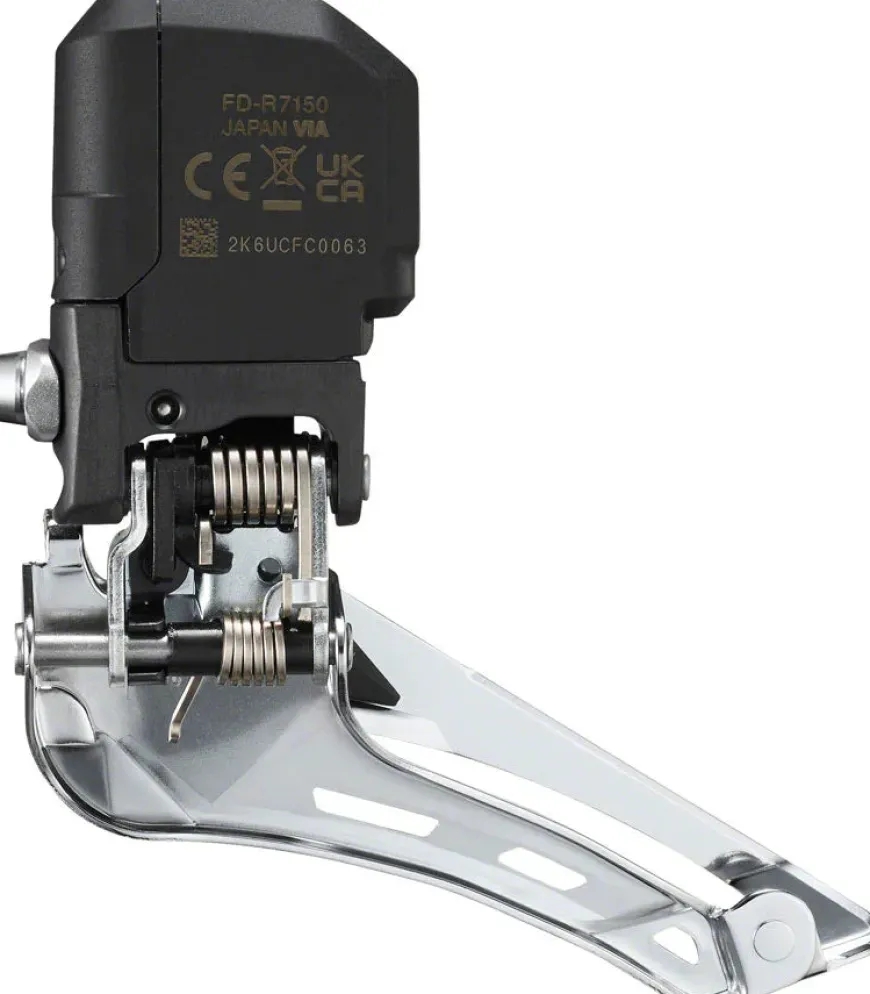 Shimano 105 FD-R7150 Di2 Front Derailleur - 2x For 2x12-Speed Braze-On Down-Swing BLK