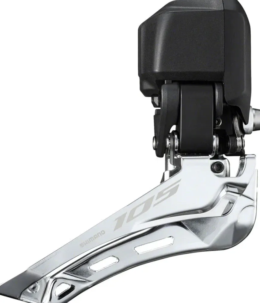 Shimano 105 FD-R7150 Di2 Front Derailleur - 2x For 2x12-Speed Braze-On Down-Swing BLK
