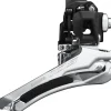 Shimano 105 FD-R7100-F Front Derailleur - 12-Speed Double Braze-On Down-Swing Down-Pull 52t Max
