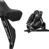 Shimano 105 ST-R7170-L Di2 Shift/Brake Lever BR-R7170 Hydraulic Disc Brake Caliper - Front 2x Flat Mount Fork Adaptor BLK