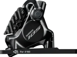 Shimano 105 ST-R7170-LE Di2 Shift/Brake Lever BR-R7170 Hydraulic Disc Brake Caliper - Front 2x Flat Mount Fork Adaptor BLK