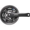 Shimano Acera FC-M361 Crankset - 175mm 7/8-Speed 42/32/22t 104/64 BCD Square Taper JIS Spindle Interface BLK