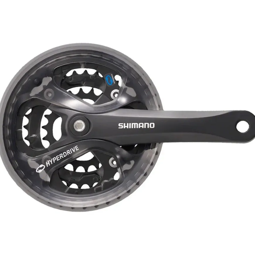 Shimano Acera FC-M361 Crankset - 175mm 7/8-Speed 42/32/22t 104/64 BCD Square Taper JIS Spindle Interface BLK