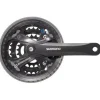 Shimano Acera FC-M361 Crankset - 175mm 7/8-Speed 48/38/28t 104/64 BCD Square Taper JIS Spindle Interface BLK