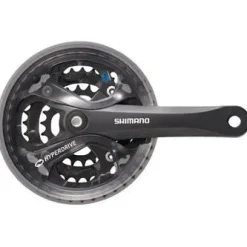 Shimano Acera FC-M361 Crankset - 175mm 7/8-Speed 48/38/28t 104/64 BCD Square Taper JIS Spindle Interface BLK