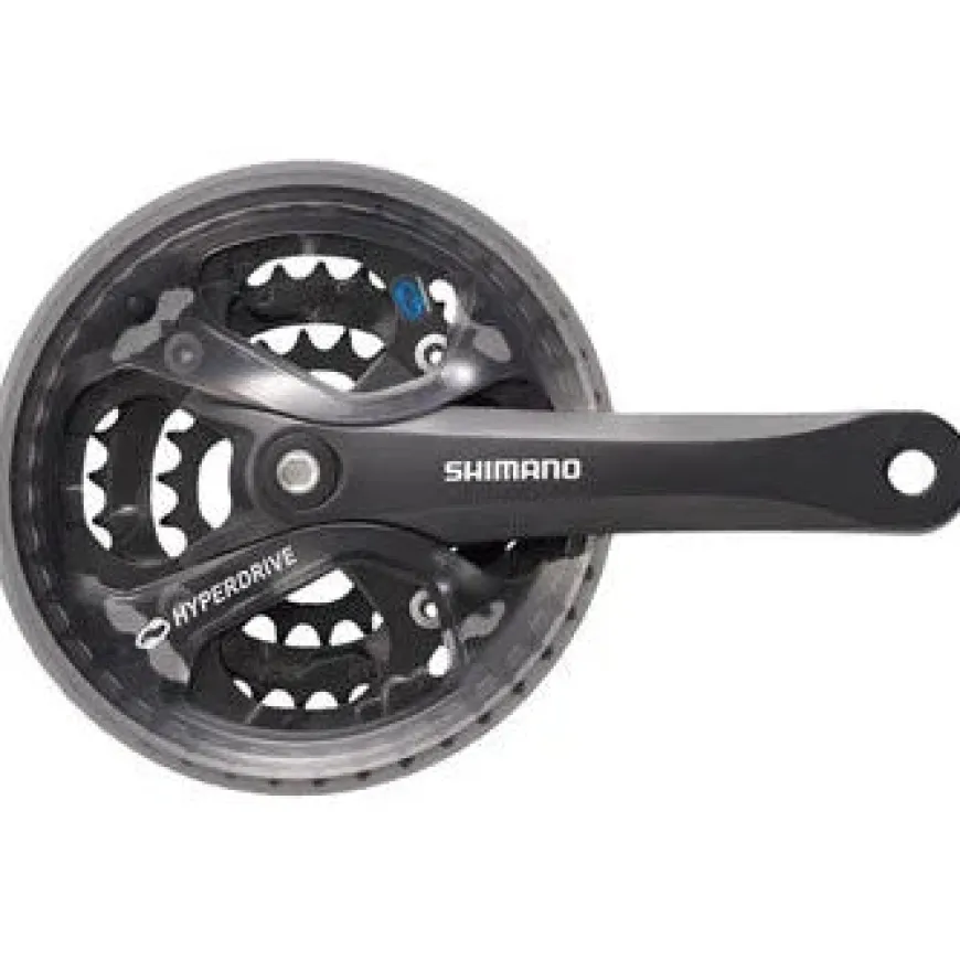 Shimano Acera FC-M361 Crankset - 175mm 7/8-Speed 48/38/28t 104/64 BCD Square Taper JIS Spindle Interface BLK