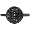 Shimano Acera FC-M371-L Crankset - 175mm 9-Speed 48/36/26t Riveted Square Taper JIS Spindle Interface BLK