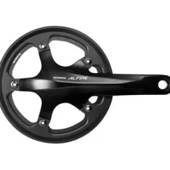 Shimano Alfine FC-S501 Crankset - 170mm 8/9-Speed 130BCD 39t 24mm Hollow Spindle Includes BSA Bottom Bracket BLK