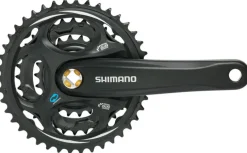 Shimano Altus FC-M311 Crankset - 170mm 7/8-Speed 48/38/28t Riveted Square Taper JIS Spindle Interface BLK