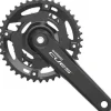 Shimano CUES FC-4010-2 Crankset - 175mm 9/10-Speed 46/30t Riveted Hollowtech II Spindle Interface BLK