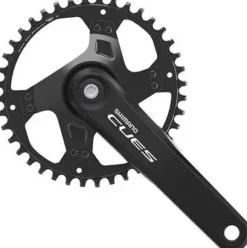 Shimano CUES FC-U4000-1 Crankset - 170mm 9/10/11-Speed 40t Riveted Square Taper JIS Spindle Interface BLK