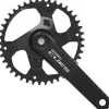 Shimano CUES FC-U4000-1 Crankset - 175mm 9/10/11-Speed 42t Riveted Square Taper JIS Spindle Interface BLK