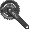 Shimano CUES FC-U4000-2 Crankset - 170mm 9/10/11-Speed 36/22t Riveted Square Taper JIS Spindle Interface BLK