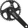 Shimano CUES FC-U4000-1 Crankset - 175mm 9/10/11-Speed 40t Riveted Square Taper JIS Spindle Interface BLK