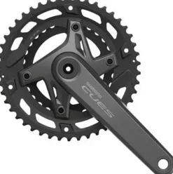 Shimano CUES FC-U6000-2 Crankset - 170mm 9/10-Speed 46/30t Asymmetric 110 BCD Hollowtech II BLK