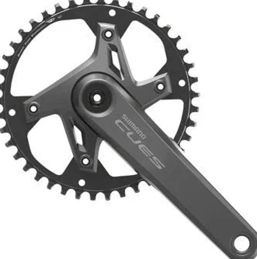 Shimano CUES FC-U6000-1 Crankset - 175mm 9/10/11-Speed 42t Asymmetric 110 BCD Hollowtech II BLK
