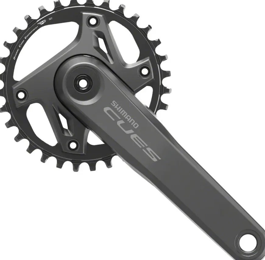 Shimano CUES FC-U6000-1 Crankset - 165mm 9/10/11-Speed 32t Asymmetric 110 BCD BLK
